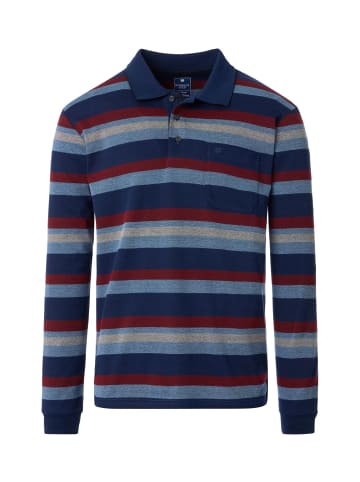 Redmond Langarmpoloshirt in Blau