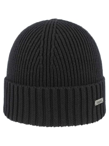 Eisglut Strickmütze in schwarz