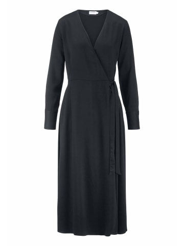 Hessnatur Wickelkleid Knöchellang in black