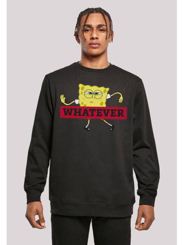 F4NT4STIC Basic Sweatshirt Spongebob Schwammkopf WHATEVER in schwarz