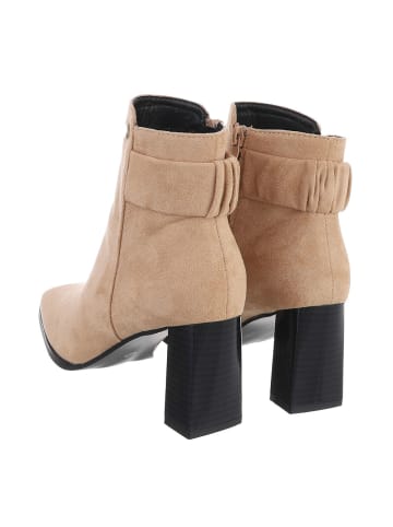 Ital-Design Stiefelette in Apricot