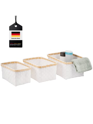 bremermann Aufbewahrungskörbe 3er Set weiß
