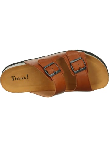 Think! Pantolette WOLFI in Cognac