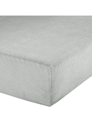 Erwin Müller Frottee Spannbettlaken Erding in silber