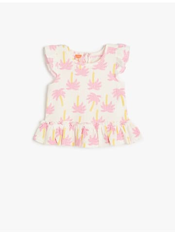 KOTON Tanktop in Ekru Gemustert