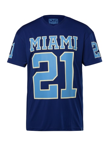 STHUGE Kurzarm T-Shirt in tiefblau