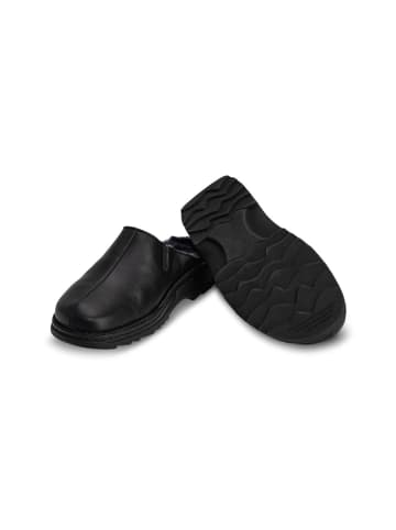 VITAFORM Softnappaleder Clogs in schwarz