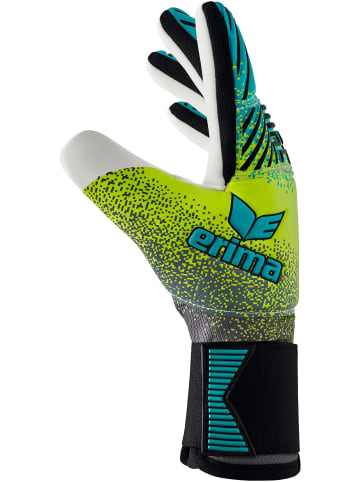 erima Flex Rd Robusto Torwarthandschuhe in petrol/lime/schwarz