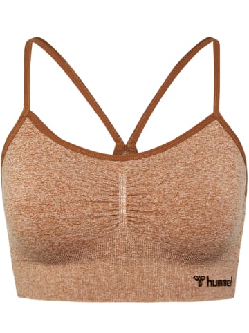 Hummel Hummel T-Shirt Hmlci Yoga Damen Atmungsaktiv Dehnbarem Feuchtigkeitsabsorbierenden Nahtlosen in MOCHA BISQUE MELANGE