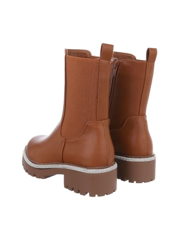 Ital-Design Stiefelette in Camel