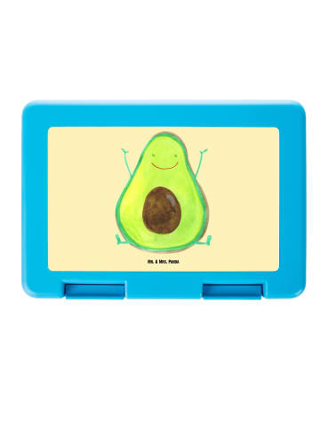 Mr. & Mrs. Panda Lunchbox Avocado Glücklich ohne Spruch in Gelb Pastell
