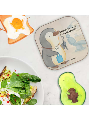 Mr. & Mrs. Panda Untersetzer Zahnarzt Leidenschaft Design mit Sp... in Weiß