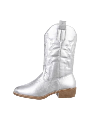 Ital-Design Stiefel in Silber