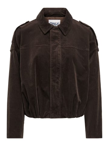 ONLY Blousonjacke in Chocolate Brown