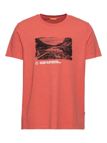 Camel Active T-Shirt mit Print aus nachhaltigem Organic Cotton in Rot
