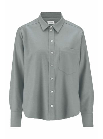 Hessnatur Hessnatur Flanell Bluse Relaxed aus Bio-Baumwolle mit TENCEL™ Lyocell in nebelblau