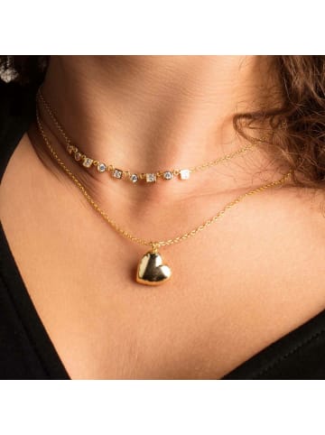 Xenox Halskette für Damen in silber