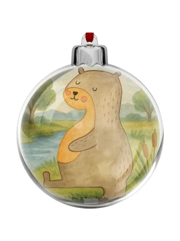 Mr. & Mrs. Panda Weihnachtsbaum Anhänger Otter Bauch Design ohne... in Weiß