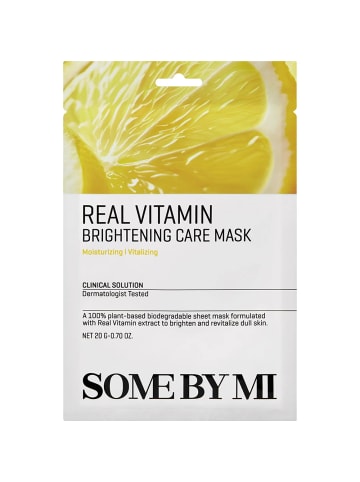 Some By Mi Tuchmaske Real Vitamin Brightening Care Mask, 20 g
