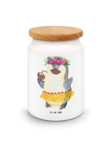 Mr. & Mrs. Panda Dose Pinguin Kokosnuss ohne Spruch in Weiß