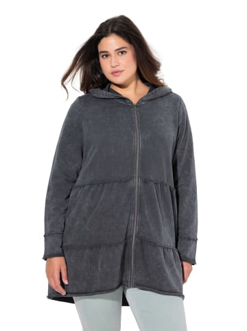 Ulla Popken Sweatjacke in graphitgrau