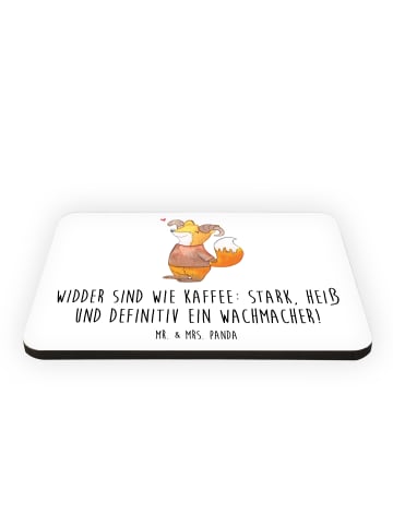 Mr. & Mrs. Panda haftmagnet Widder Power mit Spruch in Weiß