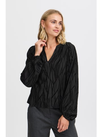 Fransa Langarm-Bluse FRJULL Regular fit in BLACK AOP MA24 02A