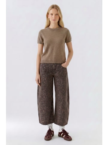 Oui Pullover in Taupe Melange