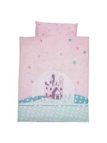 Alvi Bettwäsche-Set "Sternenschloß" in rosa