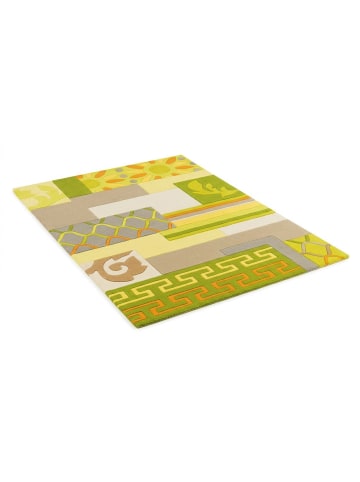 Arte Espina Kurzflor Teppich Sam 416 in natural - grün - gelb - rechteckig