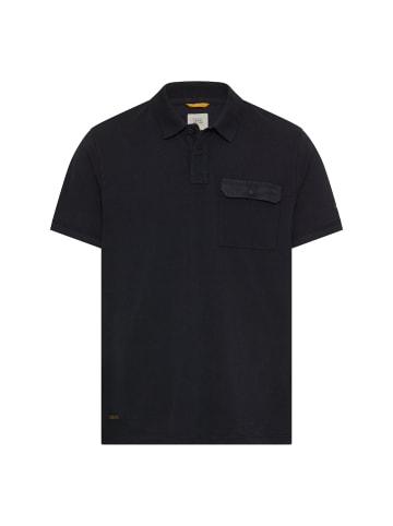 Camel Active Poloshirt aus reiner Baumwolle in Dunkelblau