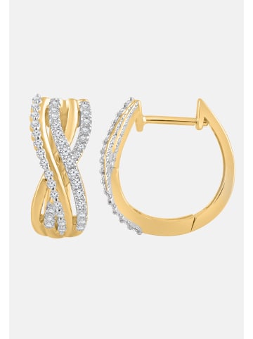 Diamant Exquis Ohrringe aus 375 Gelbgold mit Diamant
