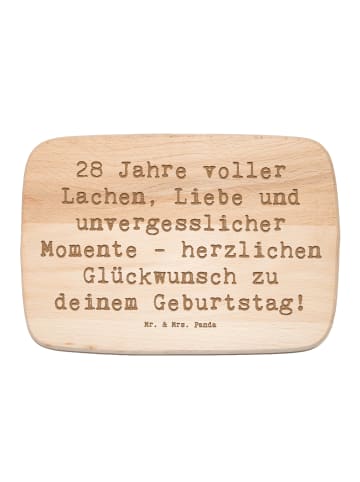 Mr. & Mrs. Panda Schneidebrett Holz Spruch 28. Geburtstag Erinne... in Transparent