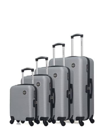 BlueStar 4 tlg. Kofferset LONDON M in Grau (95L/64L/37L/26L)