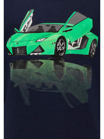 Salt and Pepper  Sweatshirt Green Car in true navy