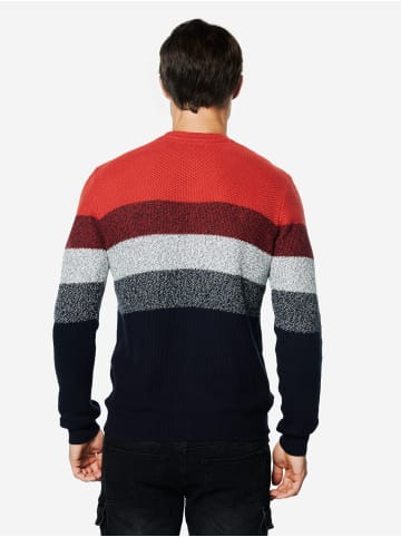 KOROSHI Crew-Trikot aus Baumwollstreifen in orange