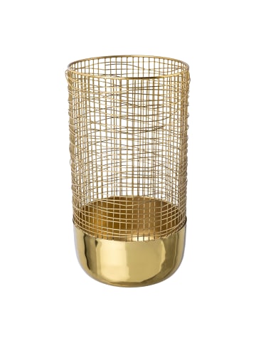 Creativ home Windlicht aus Aluminium in gold