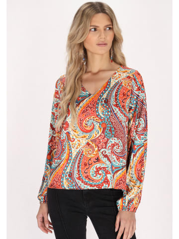 usha FESTIVAL Damen Blouse in Orange Mehrfarbig