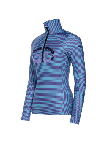 & You Damen W GROOVY PULLY L/S in Rauchblau