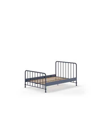 58 aufm Kessel METALLBETT Kay 147x110x207 aus Metall in Blau matt