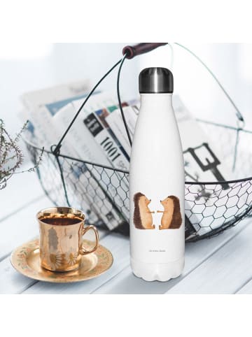 Mr. & Mrs. Panda Thermoflasche Igel Liebe ohne Spruch in Weiß