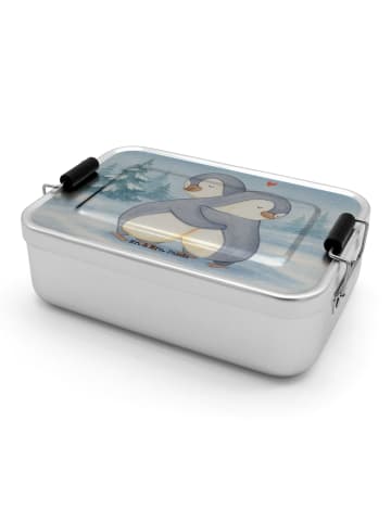 Mr. & Mrs. Panda Snackbox Pinguine Kuscheln Design ohne Spruch in Weiß