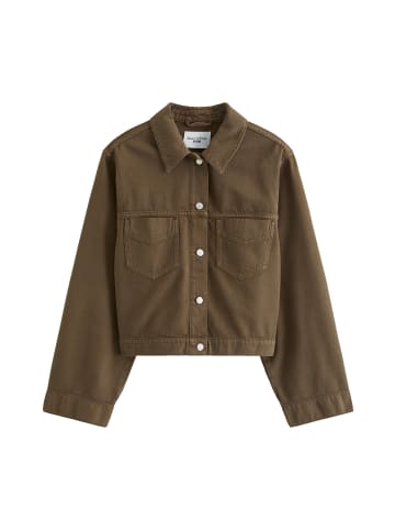 Marc O'Polo DENIM Oversize-Jeansjacke cropped in Hazelnut Brown
