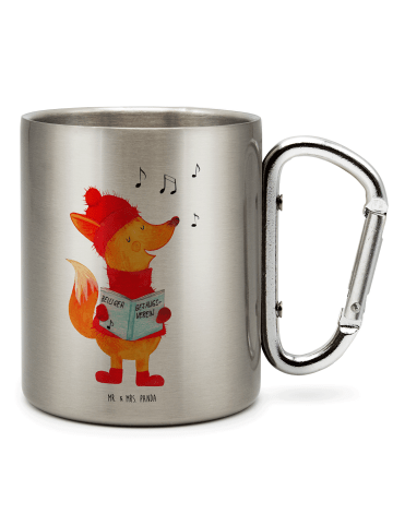 Mr. & Mrs. Panda Campingbecher Fuchs Sänger ohne Spruch in Silber