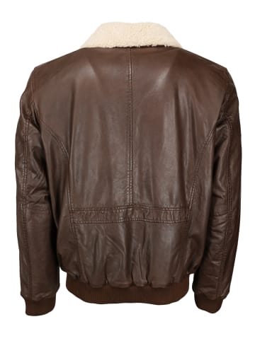 TOP GUN Lederjacke TG20193144 in braun