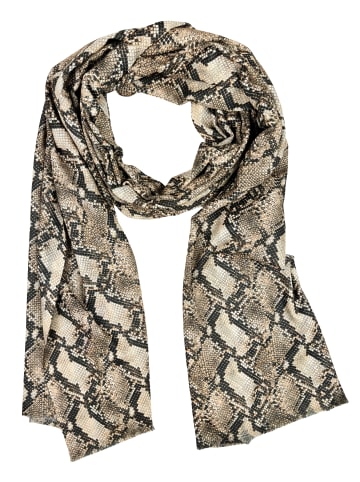 collezione alessandro Schal " PythonCharme " in braun