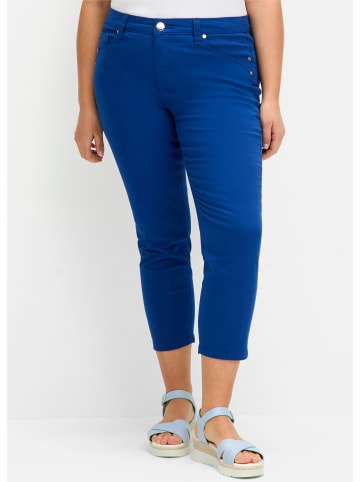 sheego Twill-Hose in blaubeere