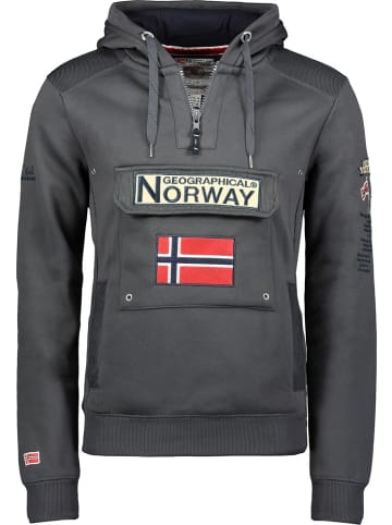 Geographical Norway Hoodie "Gymclass Db Men 100" in Grau