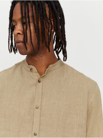 MAZINE Hemd Altona Linen Shirt in sandy olive