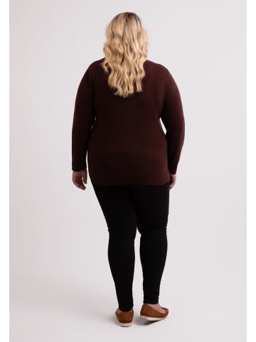 CASH-MERE.CH Rundhals Pullover in Zinnoberrot